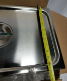 6pcs Vollrath 77250 Covers-Full Size, Flat Solid Stainless Steel, SKBAWA-s038
