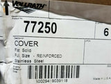6pcs Vollrath 77250 Covers-Full Size, Flat Solid Stainless Steel, SKBAWA-s038