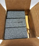 Box of 6 Norton Rub Brick 2"×2"×4" w/ wooden wedge - C24R Crystolon, SKBAWA-B022