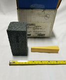 Box of 6 Norton Rub Brick 2"×2"×4" w/ wooden wedge - C24R Crystolon, SKBAWA-B022