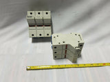 Lot of 2 Ferraz Shawmut ultrasafe 3 pole fuse holder -Jclass fuse, SKBAWA-000