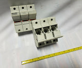 Lot of 2 Ferraz Shawmut ultrasafe 3 pole fuse holder -Jclass fuse, SKBAWA-000