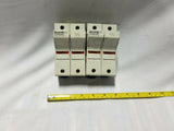 Lot of 2 Ferraz Shawmut ultrasafe 2 pole fuse holder - Jclass fuse, SKBAWA-000