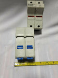 Lot of 2 Ferraz Shawmut ultrasafe 2 pole fuse holder - Jclass fuse, SKBAWA-000