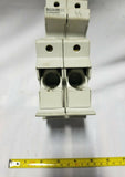 Lot of 2 Ferraz Shawmut ultrasafe 2 pole fuse holder - Jclass fuse, SKBAWA-000