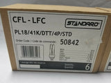 Lot of 12 Standard CFL-LFC PL18/41K/DTT/ 4P/STD Fluorescent Lamp, SKBAWA-B024