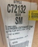 6 Pack ChemMax2 C72132 Coveralls w/Hood, Elastic Wrists & ankle, SM, SKBAWA-000