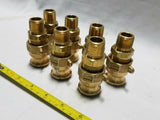 Box of 7 Dixon A-075, 3/4" Brass Male Camlock x 3/4" Female NPT, SKBAWA-B030