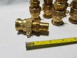 Box of 7 Dixon A-075, 3/4" Brass Male Camlock x 3/4" Female NPT, SKBAWA-B030