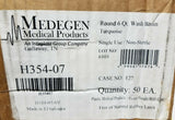 Box of 50 Medegen, Round Wash Basin, 6qt, Turquoise, H354-07, SKBAWA-s007
