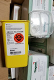 Box of 15, Convidien Sharps Container, Yellow, Single use, 8906,  SKBAWA-0000