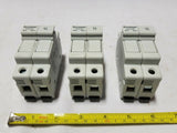 Lot of 3, Bussmann Fuse Holder, CHCC2D, 30A, 600V, SKBAWA-B013