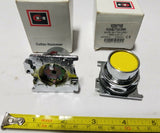 Lot of 2, CUTLER HAMMER, Short PUSH BUTTON OPERATOR, 10250T105, SKBAWA-B019