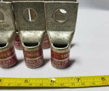 Lot of 10, BURNDY, COMPRESSION LUGS, N350, Red Die 18, U31RT/U29ART, SKBAWA-B501