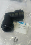 Lot of 10 (Ten) Festo CQL-18, 177693, Push in L Connector, SKBAWA-b535