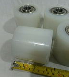 9pcs U&J, Nylon Rollers w/Bearing, 3" x 3", PVC, 6303ZV C3, SKBAWA-b076
