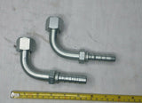 Lot of 2, Gates, 10GS-12FJX90M, G20180-1012, Hydraulic Hose Fitting, SKBAWA-b507