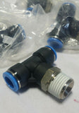 7pcs, Festo, 153115, QST-1/2-12, Push-in T-Fitting, Nickel Finish, SKBAWA-b048