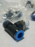7pcs, Festo, 153115, QST-1/2-12, Push-in T-Fitting, Nickel Finish, SKBAWA-b048