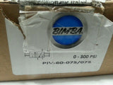 BIMBA, PIV-60-075/075, PIV60075075 PNEUMATIC ISOLATION VALVE, new , SKBAWA-b050