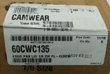6pack Cambro 60CWC135 Camwear 1/6 Size Clear Polycarbonate Flat Lid, SKBAWA-b057