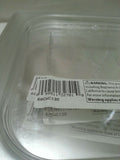 6pack Cambro 60CWC135 Camwear 1/6 Size Clear Polycarbonate Flat Lid, SKBAWA-b057