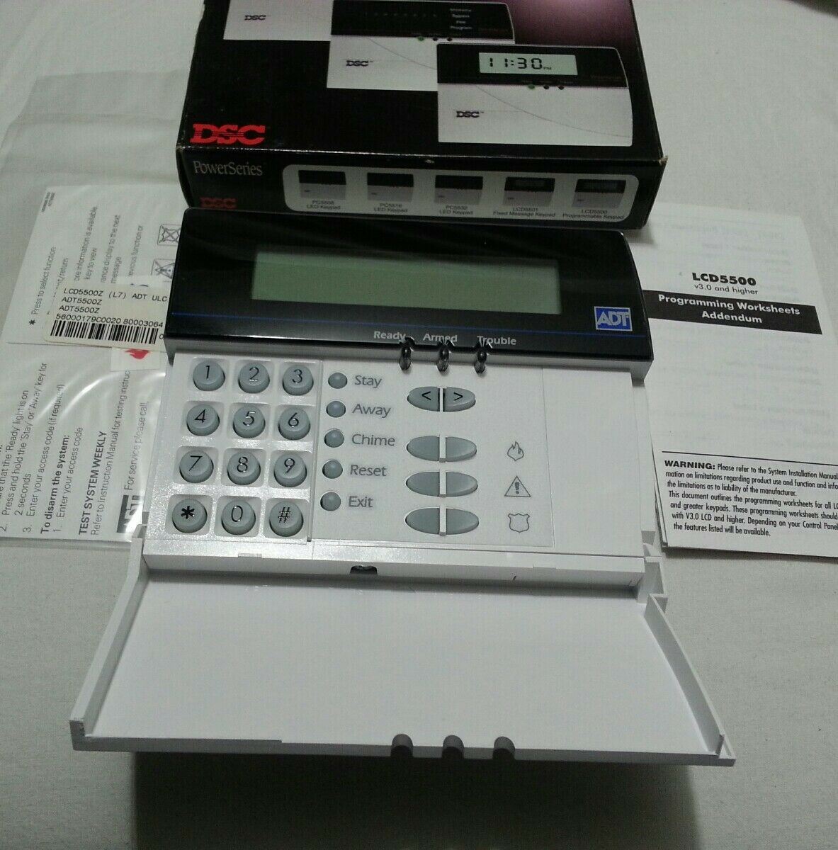 ADT DSC LCD5500z ADT5500z, Power Series Alarm Security System