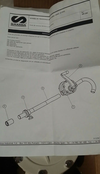 Samson 8013 manual pump. Reg 69.95, SKBAWA-B050