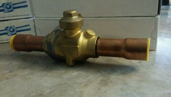 Lot of 2 Sporlan EBV-1070 ball valve (7/8 x 7/8 ) # 502039, SKBAWA-B031