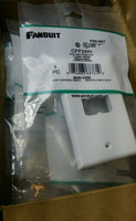(Box of 10) Panduit CFP2WH, Mini-Com Faceplate (white), SKBAWA-000