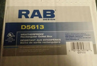 12pcs, RAB DESIGN D5613 WEATHERPROOF rectangular OUTLET BOX, SKBAWA-B060