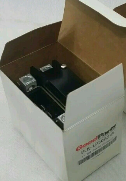 1(One) Good Parts ELE-1P30A24V1P 30A 24VAC CONTACTOR, SKBAWA-b115