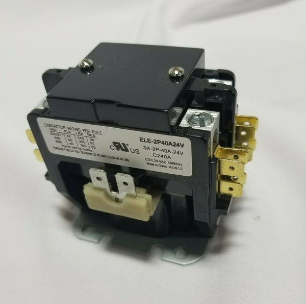 1 (One) Good Parts ELE-2P40A24V 2P 40A 24VAC CONTACTOR, SKBAWA-b115