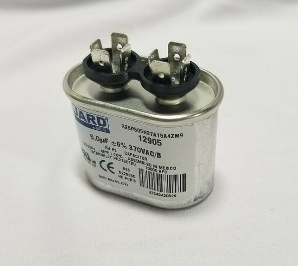 1 (One) Good Parts MOTOR RUN CAPACITOR ELE- 5370OV25 MFD, 370 VAC,  SKBAWA-b115