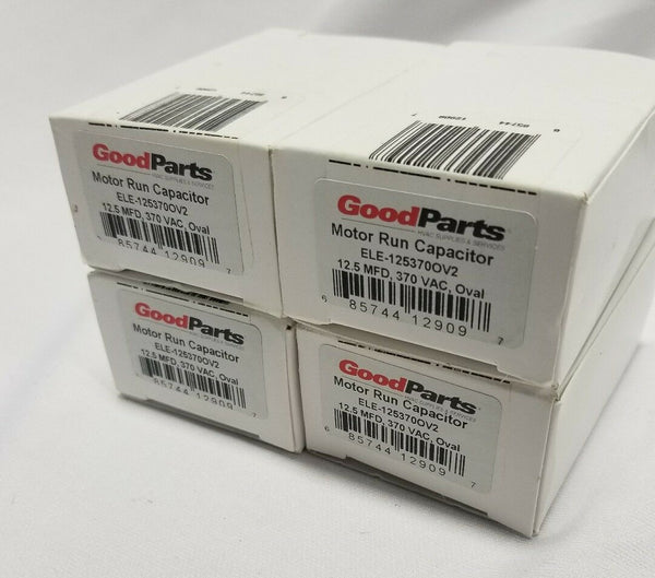 4 GoodParts MOTOR RUN CAPACITOR ELE-125370OV2 12 MFD, 370 VAC, skbawa-b115