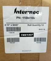 12 ROLLS, Intermec 11084106 HONEYWELL TMX1407 WAX RIBBONS 4.1"×500', SKBAWA-B096
