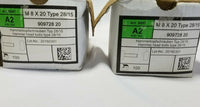 LOT OF 200 - (1") Hammer Head Stainless Steel Bolts Type 28/15, SKBAWA-b511