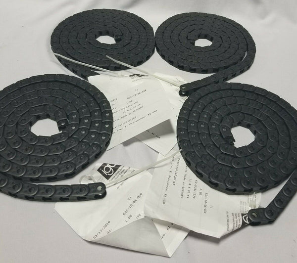 Lot of 4 IGUS Energy ChainCable Carrier E2C-10-06-028 SnapOpen, SKBAWA-s031