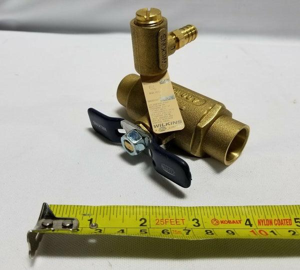 Wilkins 3/4 Thermal Expansion Ball Valve, brass - 400 WOG 100PSI, SKBAWA-c029