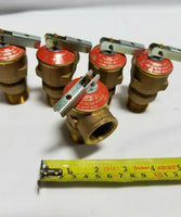 Lot of 5 - Wilkins 3/4" P1000A-150C Pressure Relief Valve, Brass, SKBAWA-C029