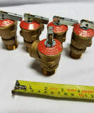 Lot of 5 - Wilkins 3/4" P1000A-150C Pressure Relief Valve, Brass, SKBAWA-C029
