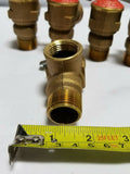 Lot of 5 - Wilkins 3/4" P1000A-150C Pressure Relief Valve, Brass, SKBAWA-C029