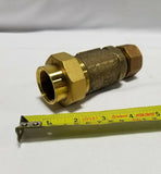 Wilkins Dual Check Valve -3/4 in. Coupling 700XL -Bronze, Lead Free, SKBAWA-c029