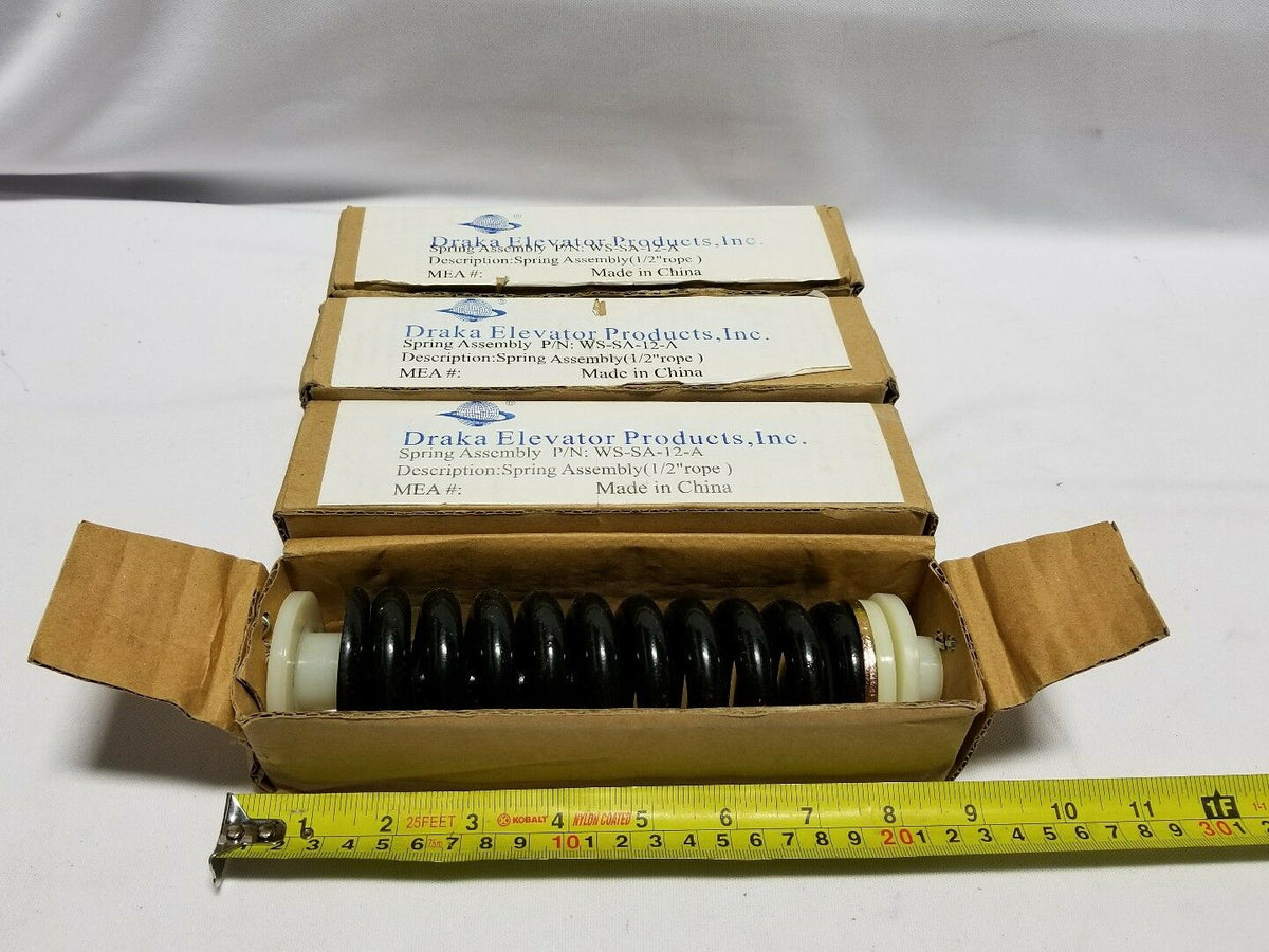 Lot of 4 Draka Elevator Spring Assembly-1/2