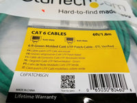 10pcs, Startech Molded 6ft Cat6 UTP Patch Cable - ETL, RJ45Male, SKBAWA-B008
