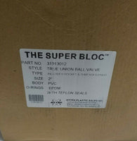HYTEK PVC- 31913012, The Super Bloc True 2" Union Ball Valve, SKBAWA-s004