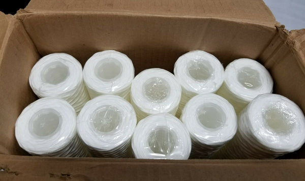 10pcs, Sw10-2 String Wound Sediment Filters - CTG 10 Micron, 20inch, SKBAWA-s041