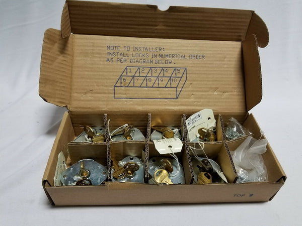 Box of 8 ZEPHYR 1770 Lock W/ Keys , SKBAWA-B005