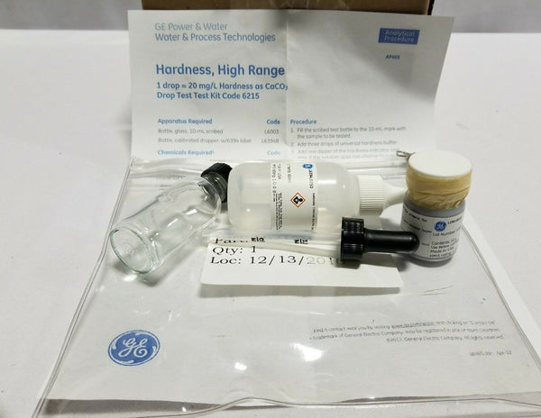 GE Power & Water Hardness, High Range Test Kit Code 6215 - CaCO3, SKBAWA-B007