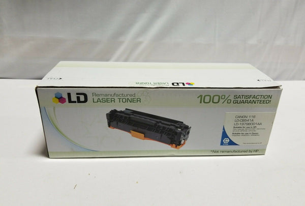 LD REMANUFACTURED Laser Toner Cyan- Canon 116 LDCB541A, SKBAWA-s037